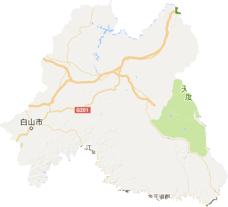白山市电子地图