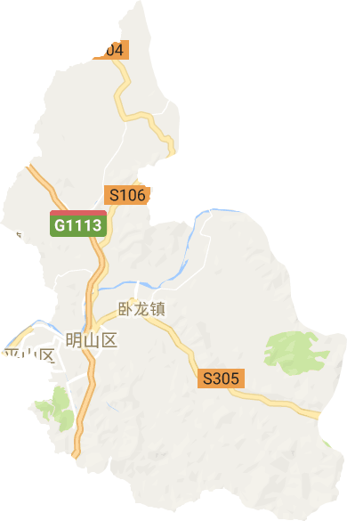 明山区电子地图