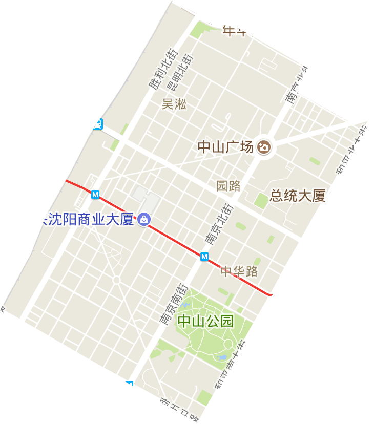 太原街街道电子地图