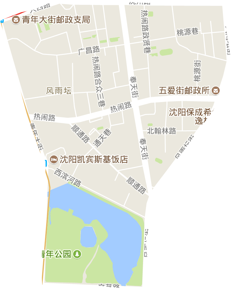 风雨坛街道电子地图
