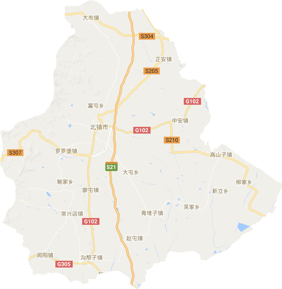 北镇市电子地图