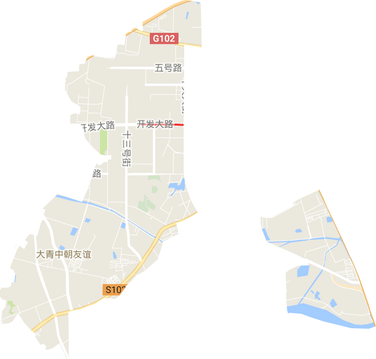 大青中朝友谊街道电子地图