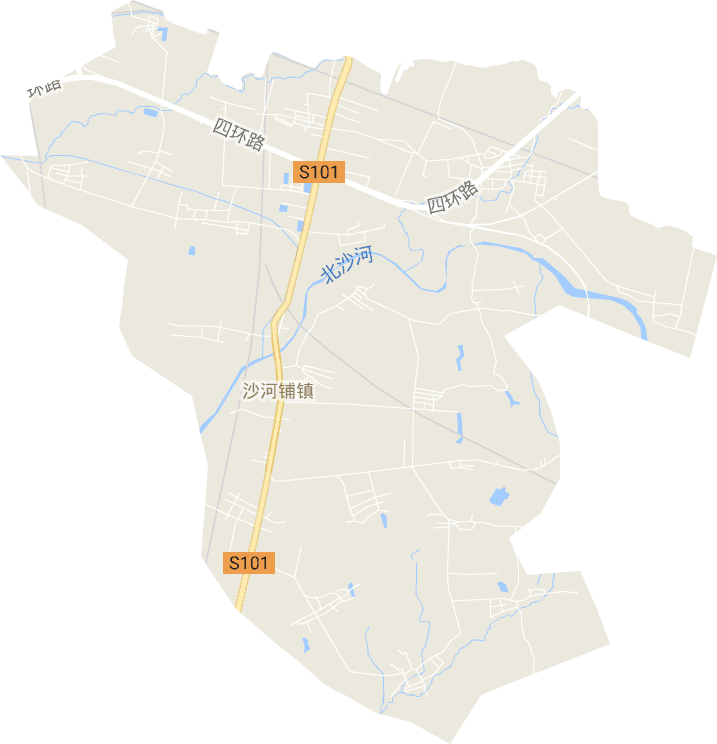 沙河街道电子地图
