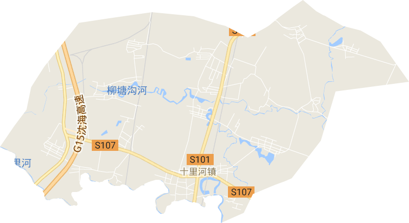 十里河街道电子地图