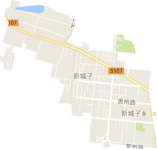 新城子街道电子地图