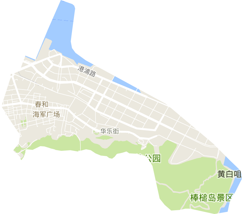 海军广场街道电子地图