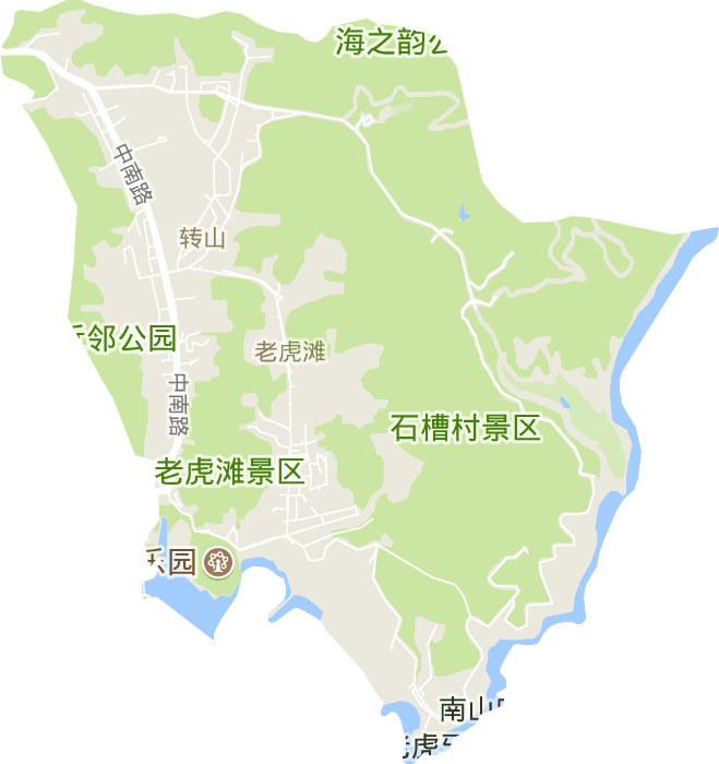 老虎滩街道电子地图