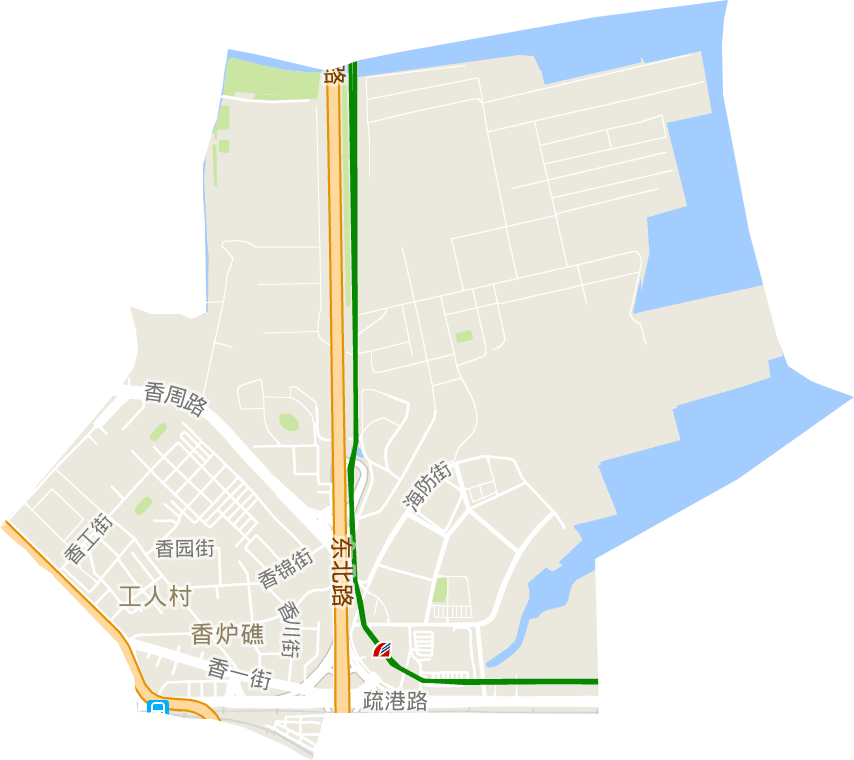 香炉礁街道电子地图
