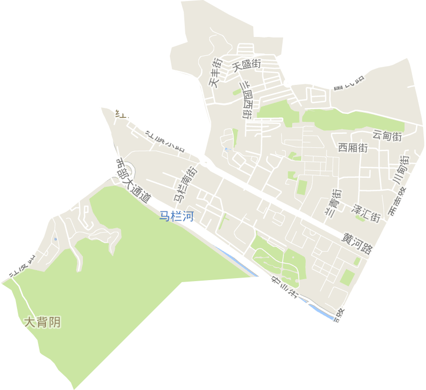 马栏街道电子地图