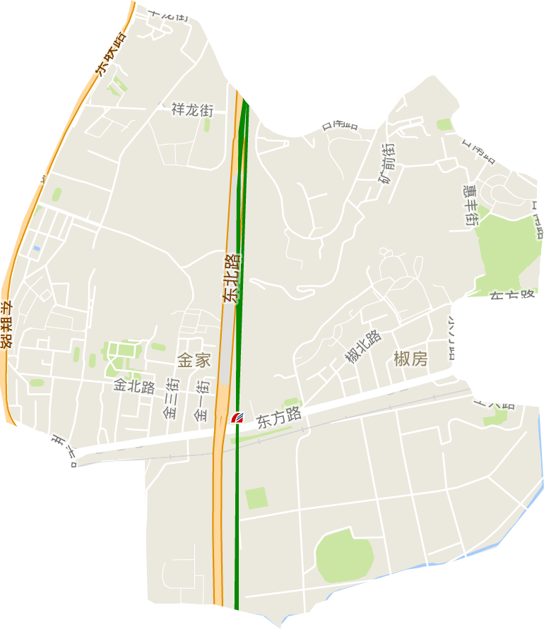 椒金山街道电子地图