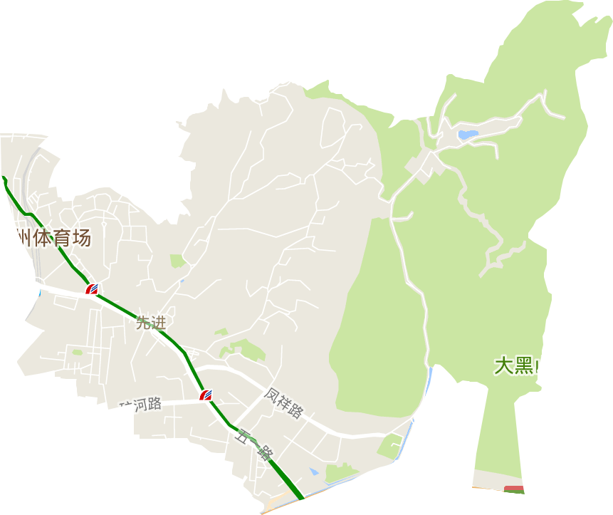 先进街道电子地图