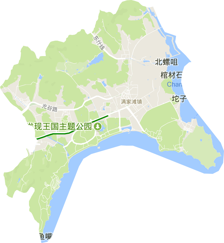 金石滩街道电子地图