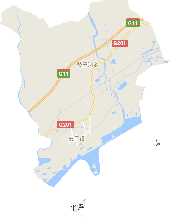 皮口街道电子地图