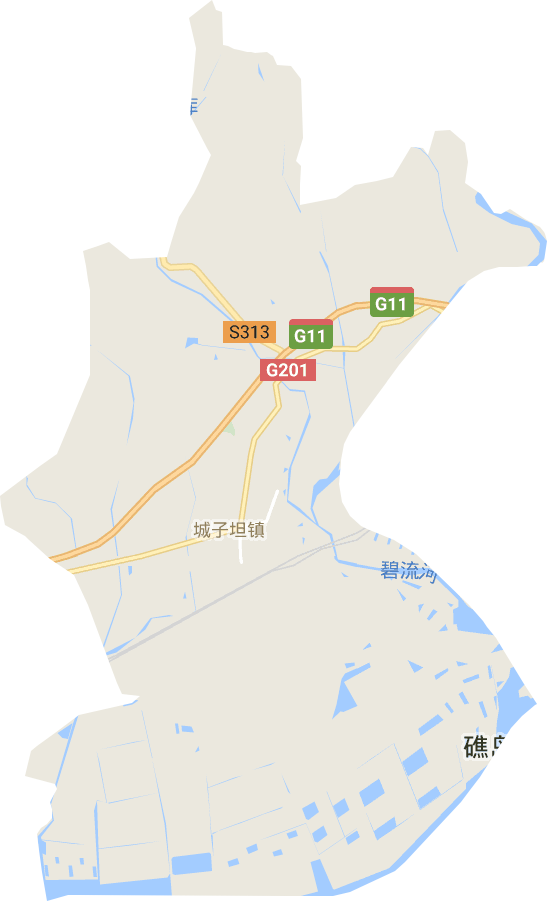 城子坦街道电子地图