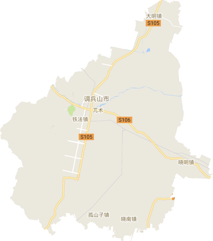 调兵山市电子地图