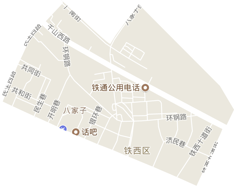 八家子街道电子地图