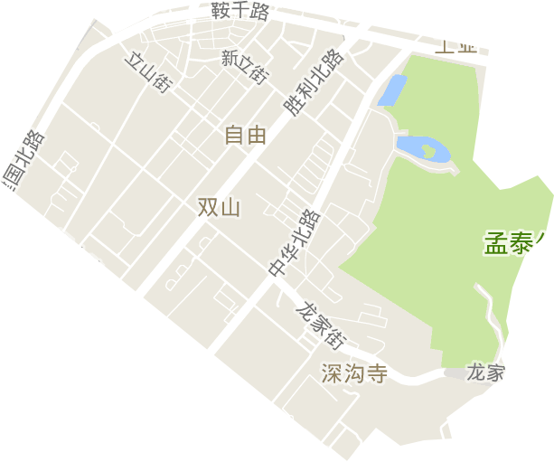 双山街道电子地图