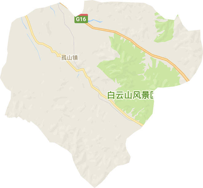 孤山镇电子地图