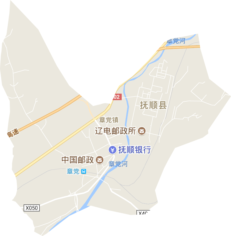 章党街道电子地图