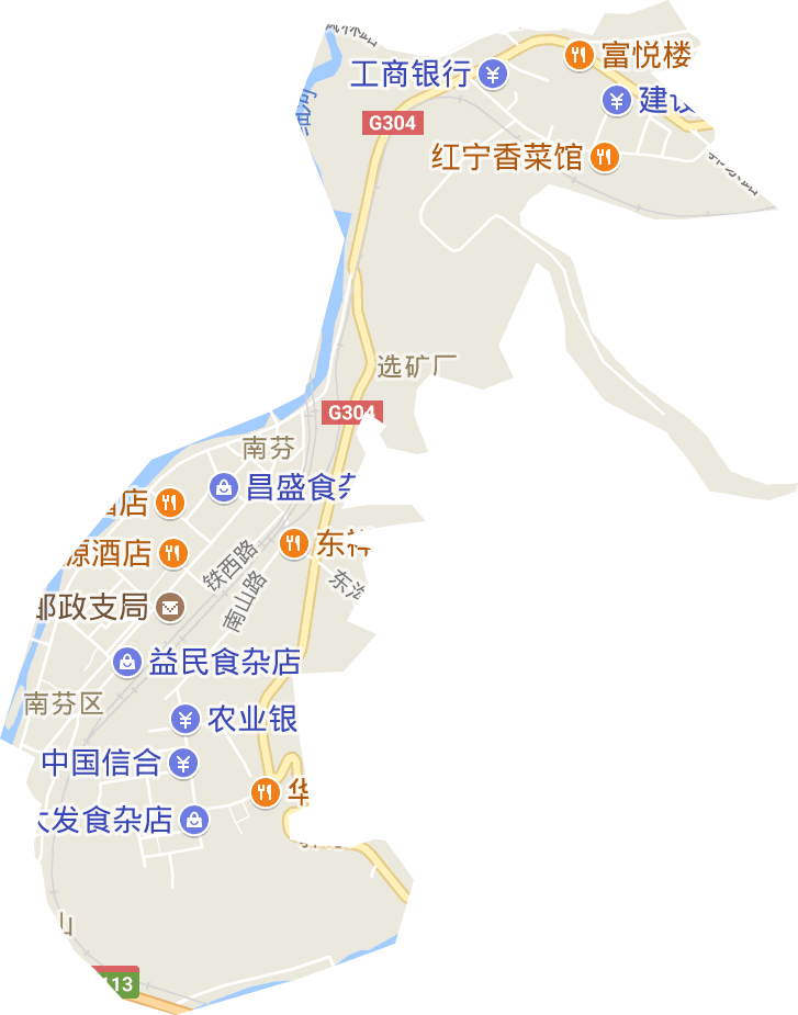 南芬街道电子地图