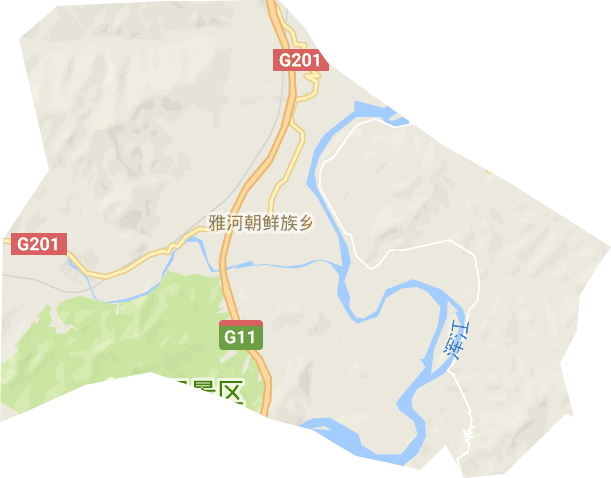 雅河朝鲜族乡电子地图