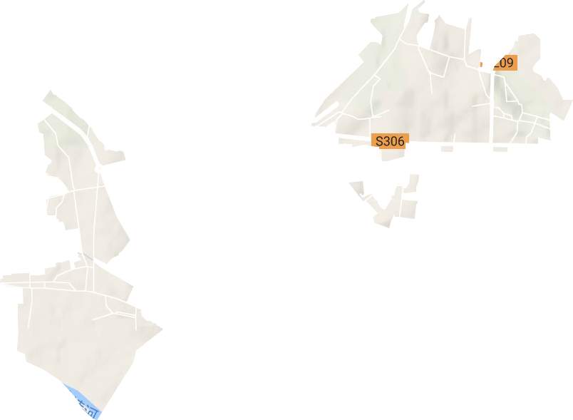士英街道地形地图