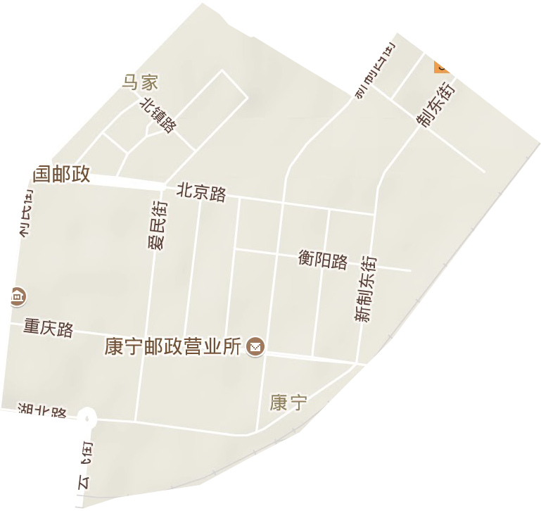康宁街道地形地图