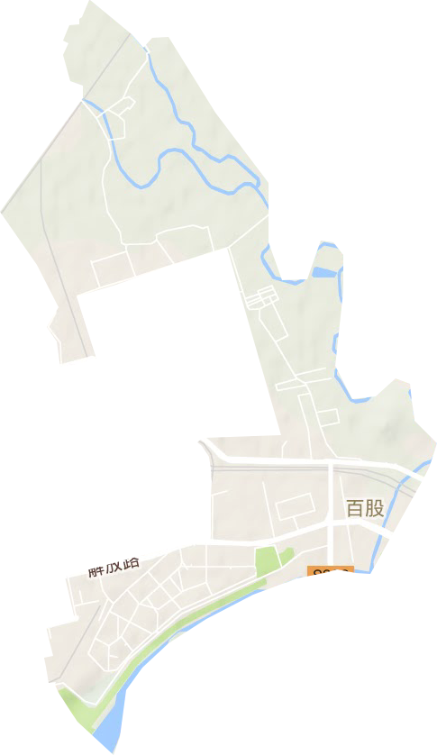 紫荆街道地形地图