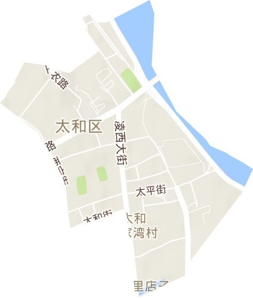 太和街道地形地图