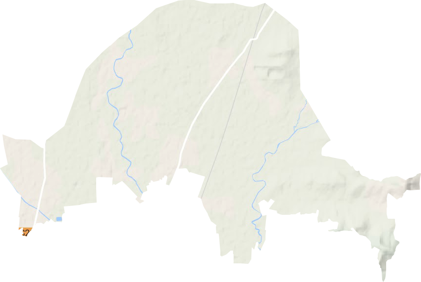 大薛街道地形地图