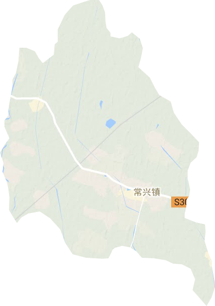 常兴镇地形地图
