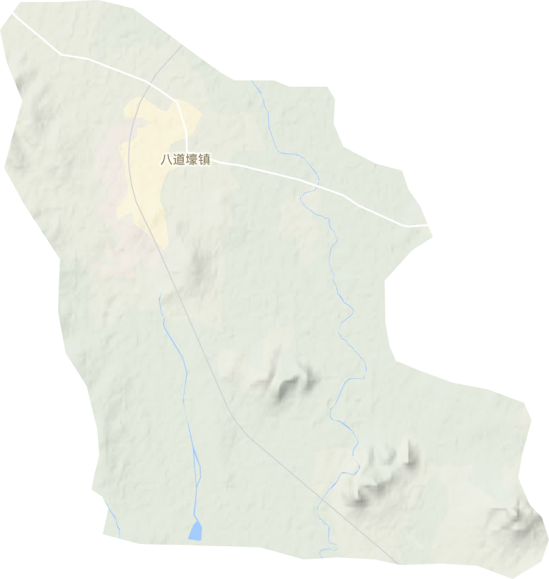 八道壕镇地形地图