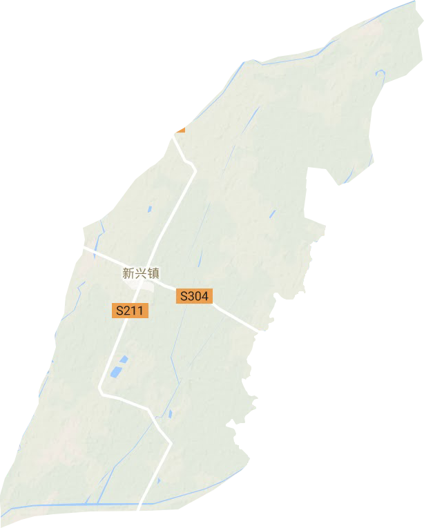 新兴镇地形地图