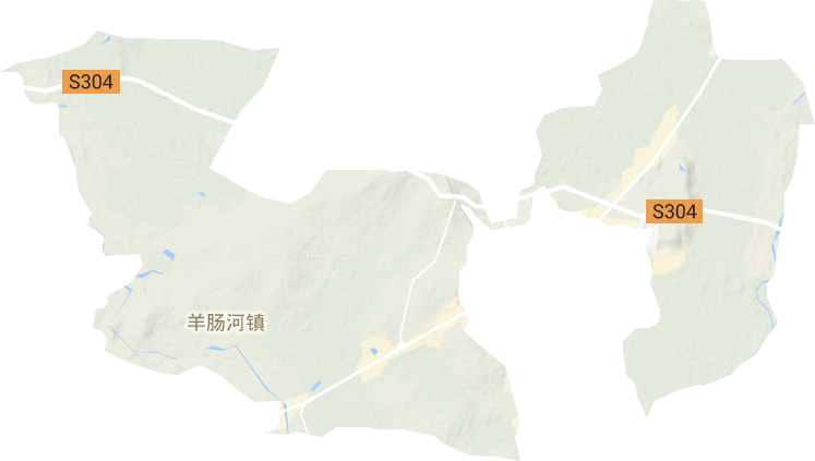 镇安镇地形地图
