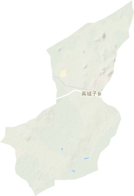 英城子乡地形地图
