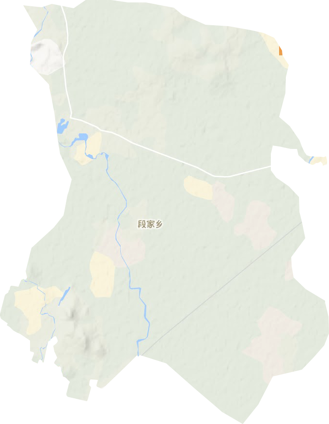 段家乡地形地图
