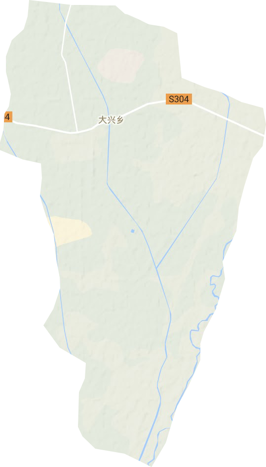 大兴乡地形地图