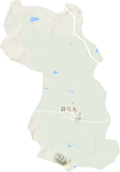 薛屯乡地形地图
