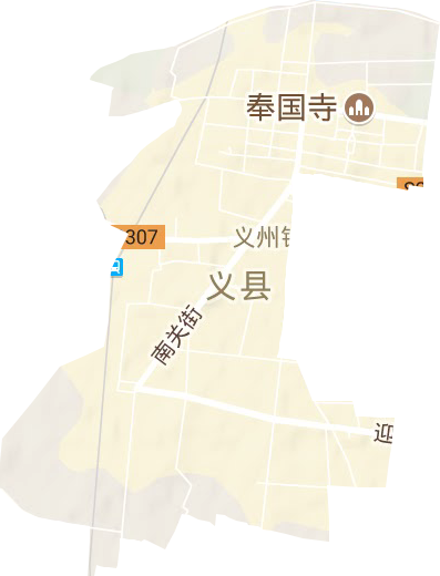 义州街道地形地图