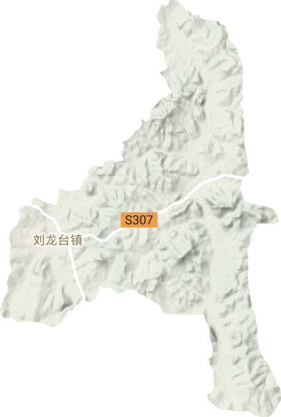 刘龙台镇地形地图