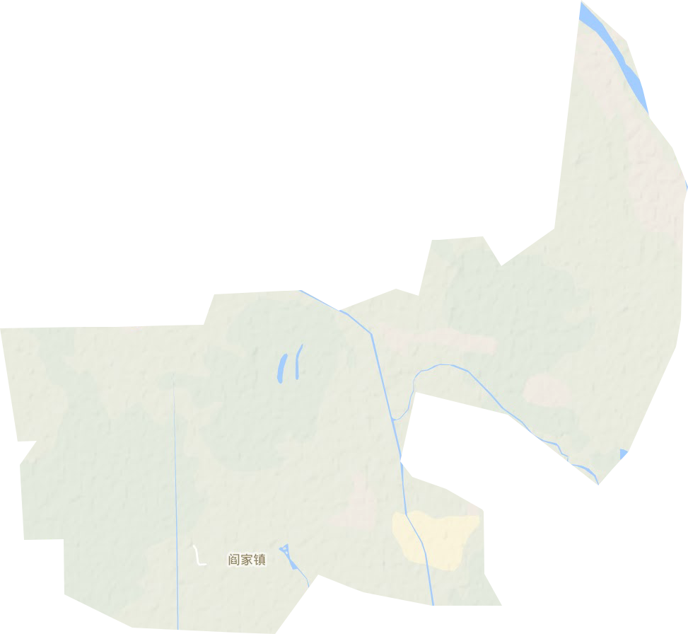 阎家镇地形地图