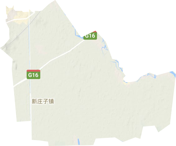 新庄子镇地形地图