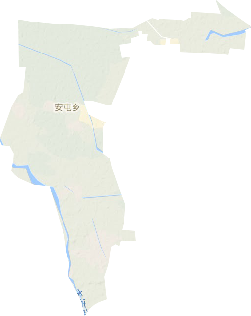 安屯镇地形地图