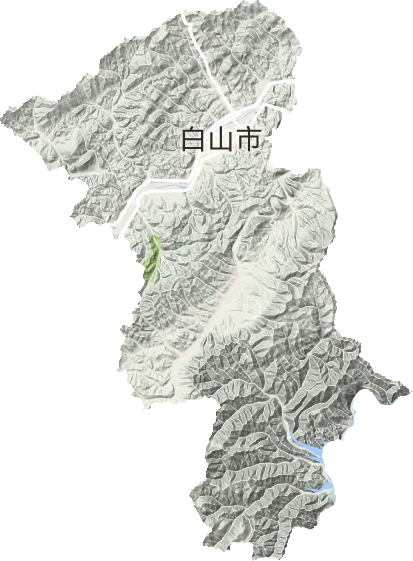 浑江区地形地图