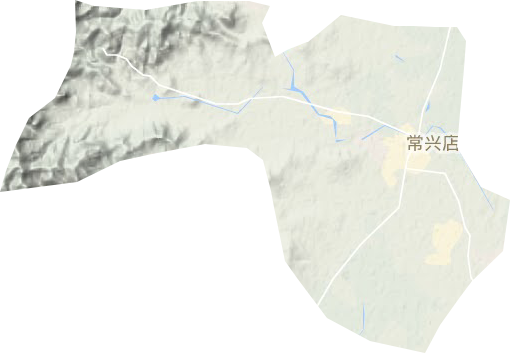 常兴店镇地形地图