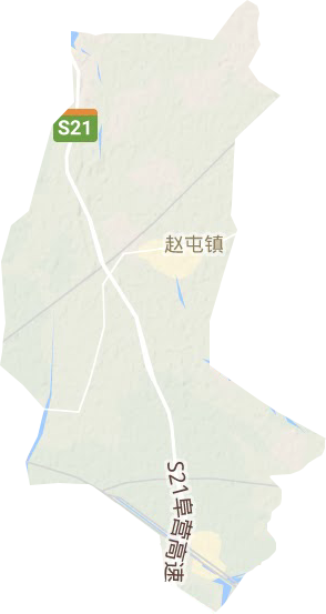 赵屯镇地形地图