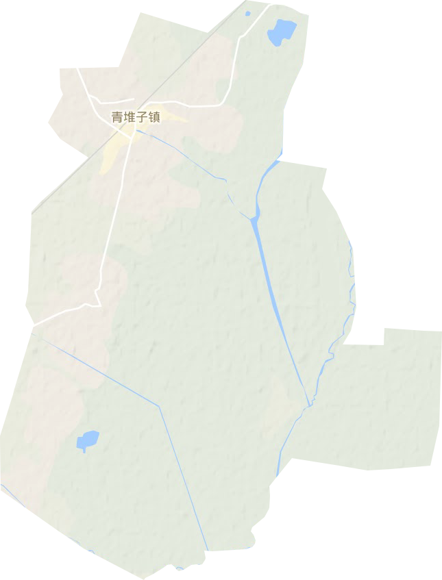 青堆子镇地形地图