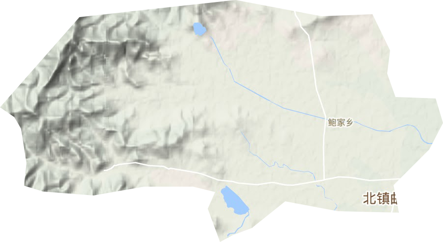 鲍家乡地形地图