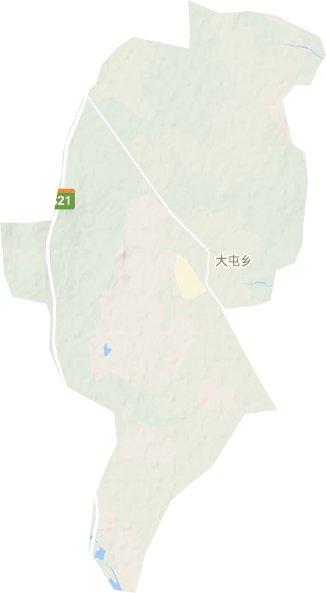 大屯乡地形地图