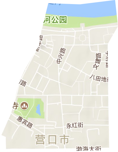 八田地街道地形地图